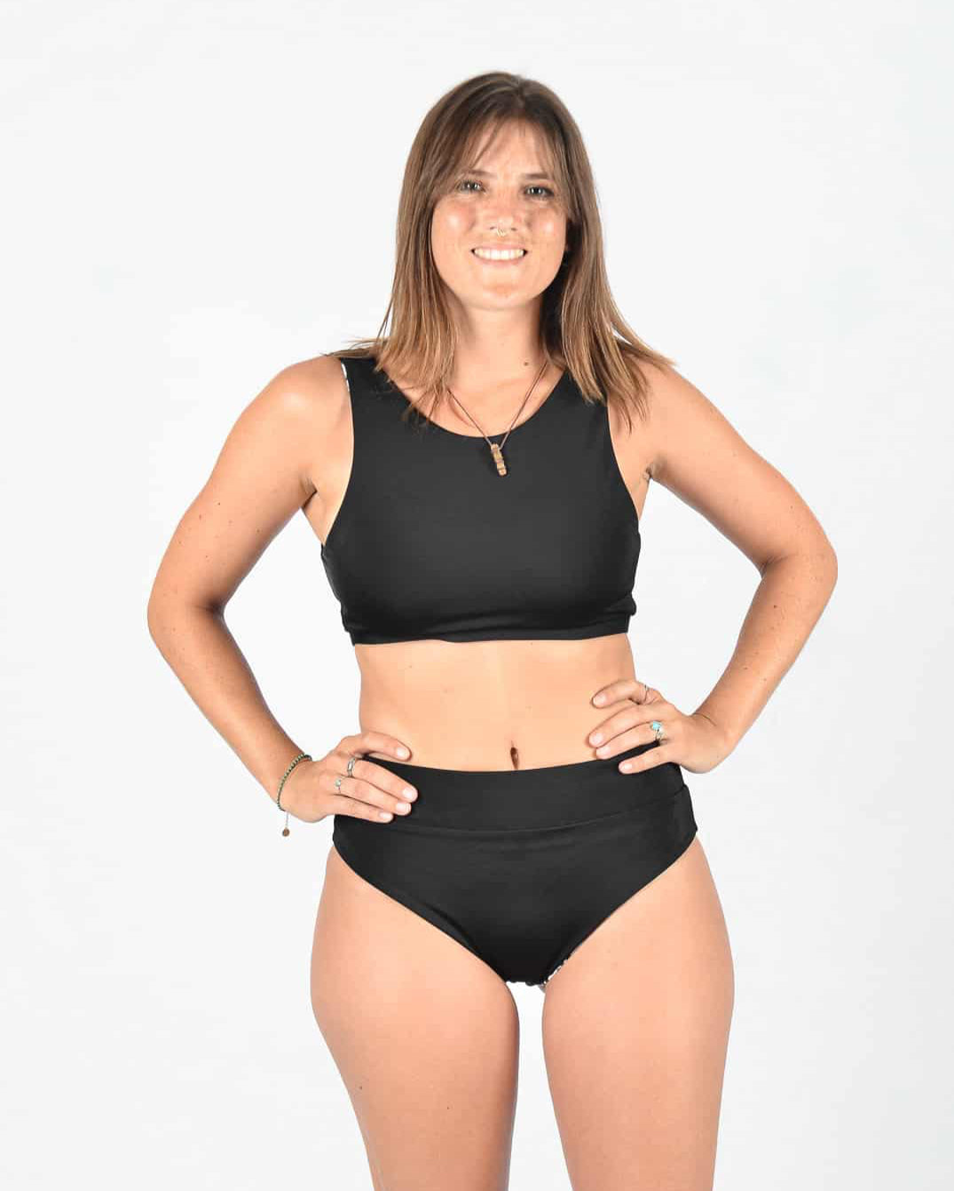 Flare Surf Bikini Top, Alice Bikini Bottom, black-salty leo