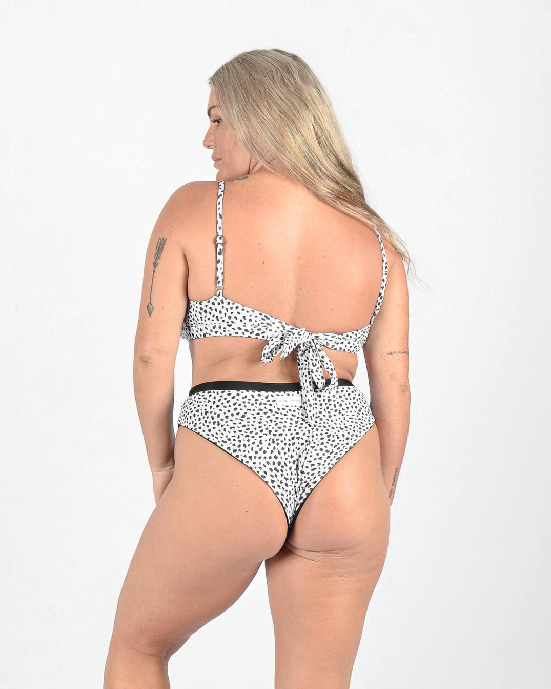 Adore Bikini Top, Gem Bikini Bottom, black-salty leo