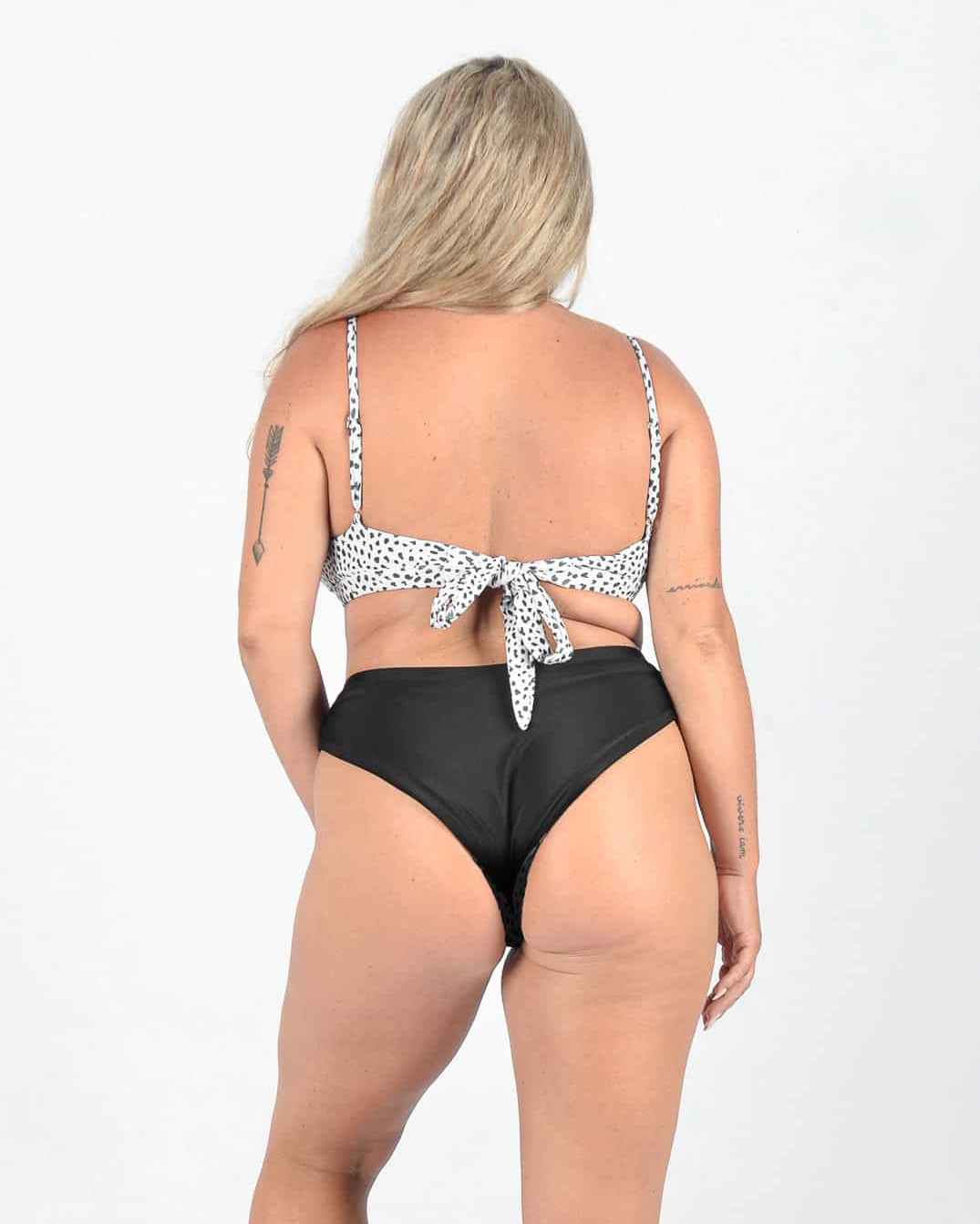 Adore Bikini Top, Gem Bikini Bottom, black-salty leo