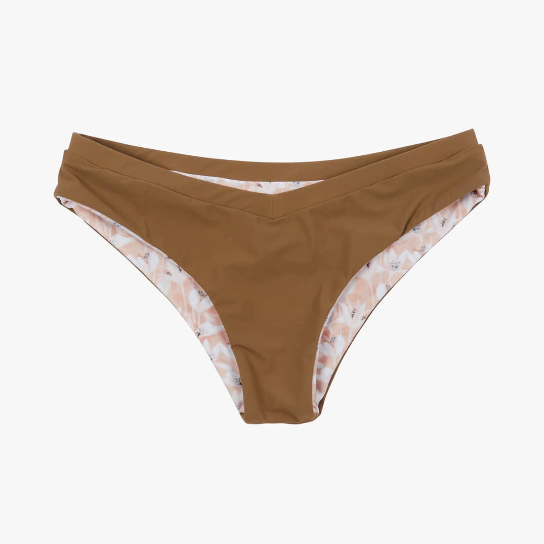Gem Bikini Bottom in mocha/flowers