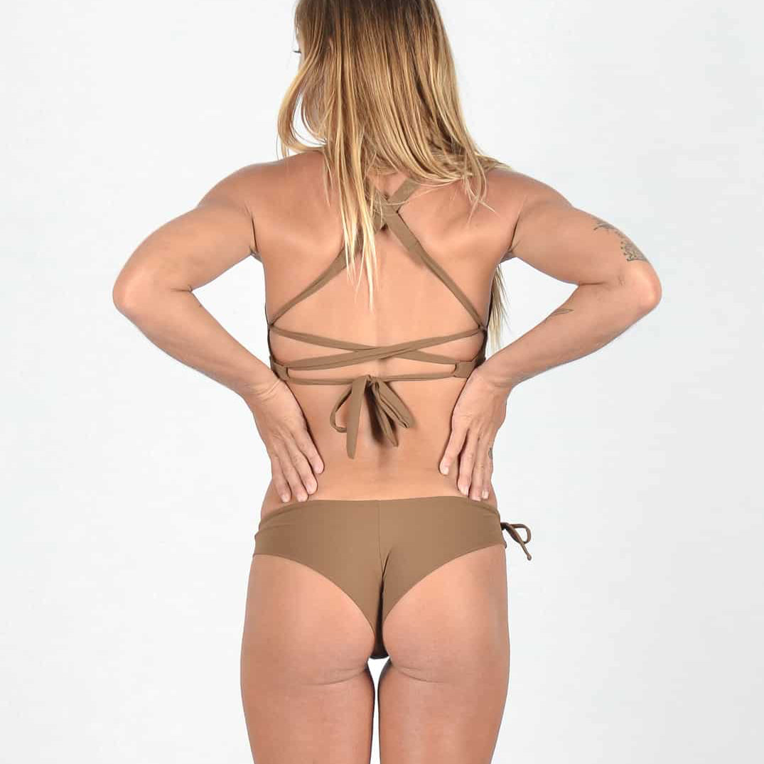 Charm Bikini Top, Keira Bikini Bottom, mocha