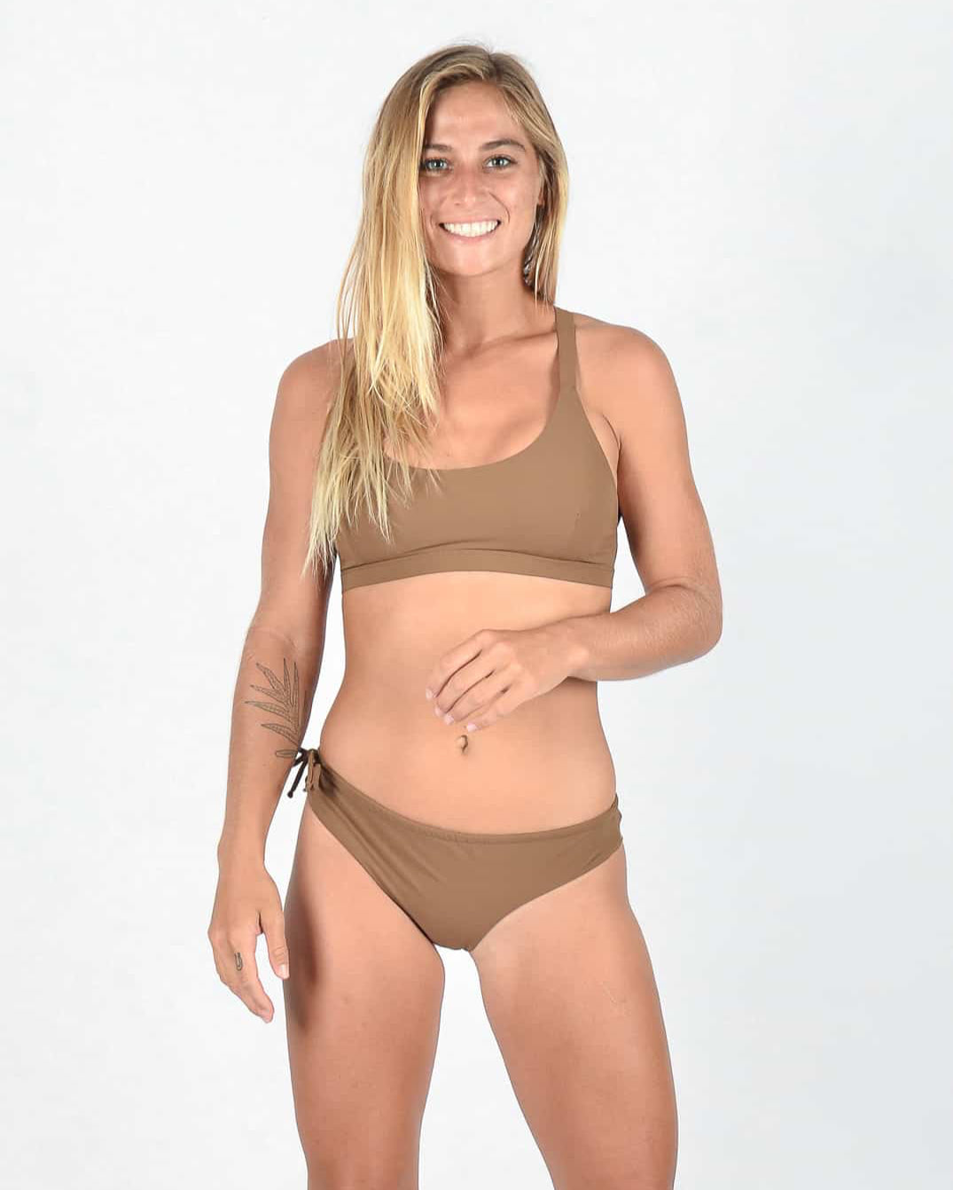 Charm Bikini Top, Keira Bikini Bottom, mocha