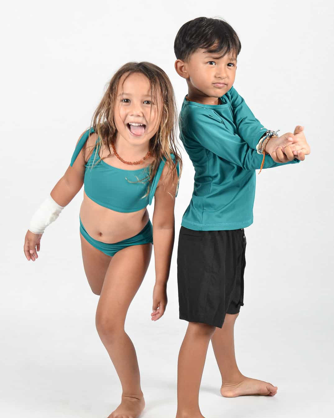 Mia Girl Bikini in deep sea and Marlon Lycra