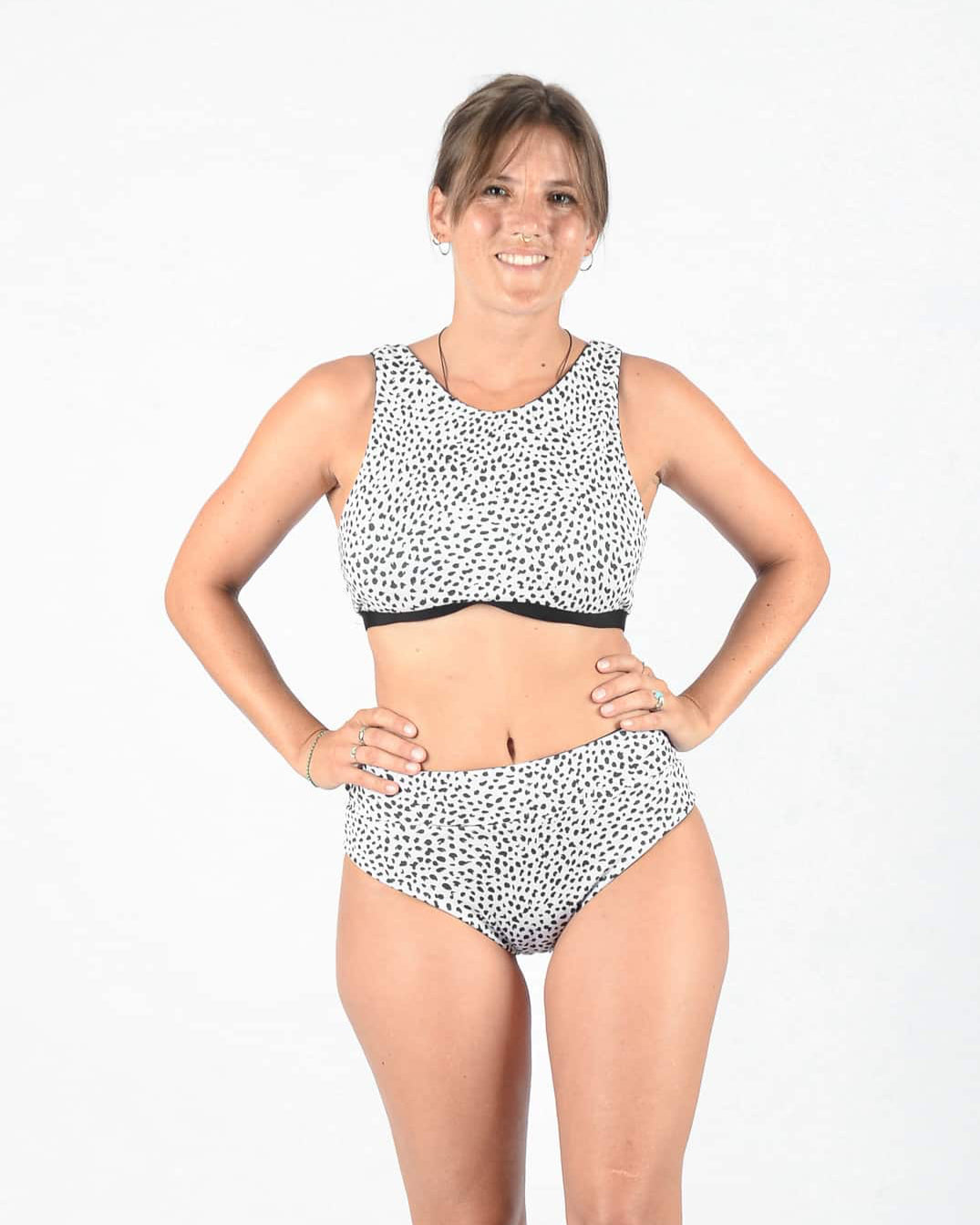 Flare Surf Bikini Top, Alice Bikini Bottom, black-salty leo