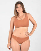 Bikini Top Audrey, Bikini Bottom Blush, caramel