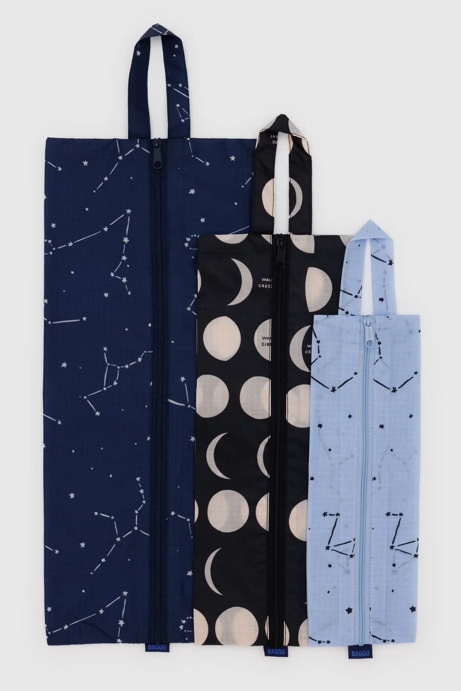 BAGGU 3D Zip Set in der Farbe Night Sky