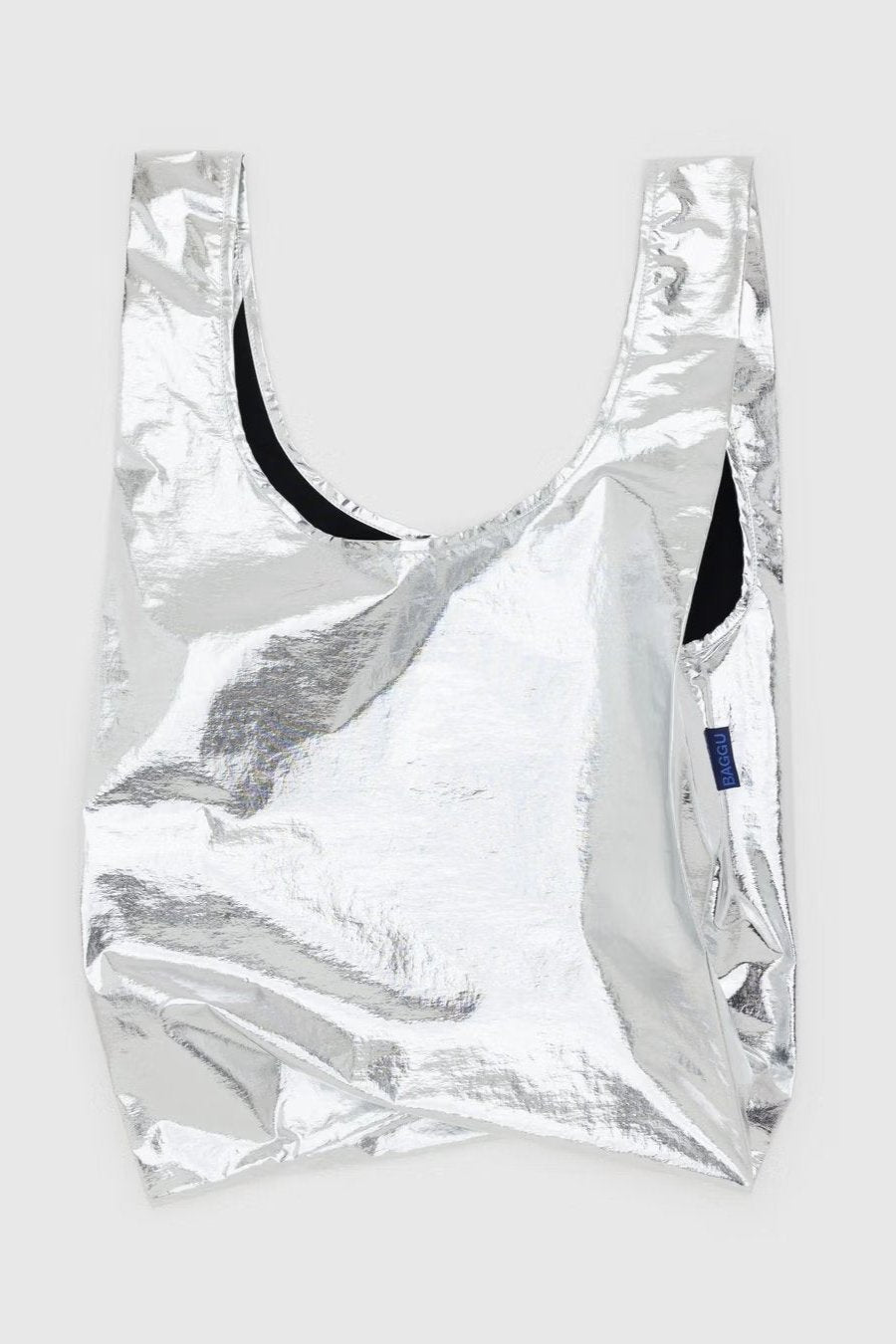 BAGGU Standard Tasche in metallic silver