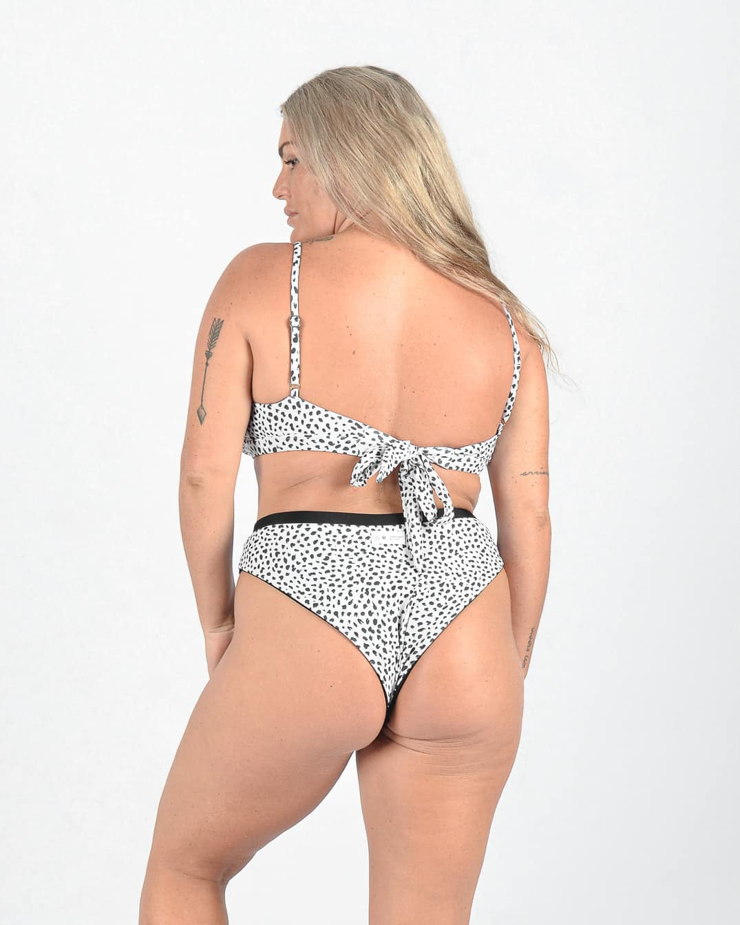 Adore Bikini Top, Gem Bikini Bottom, black-salty leo