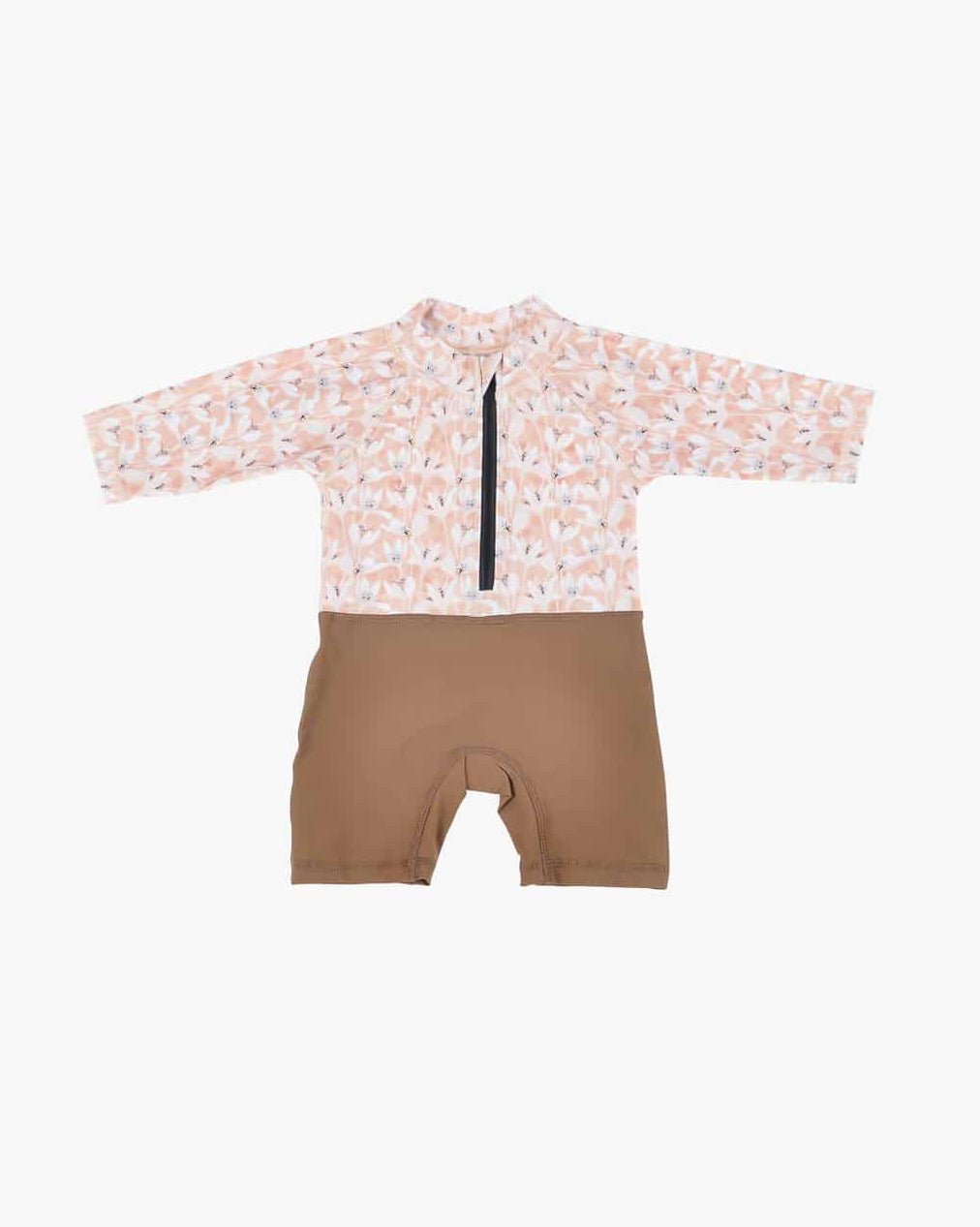 Malia Kids Swimsuit mocha/flowers