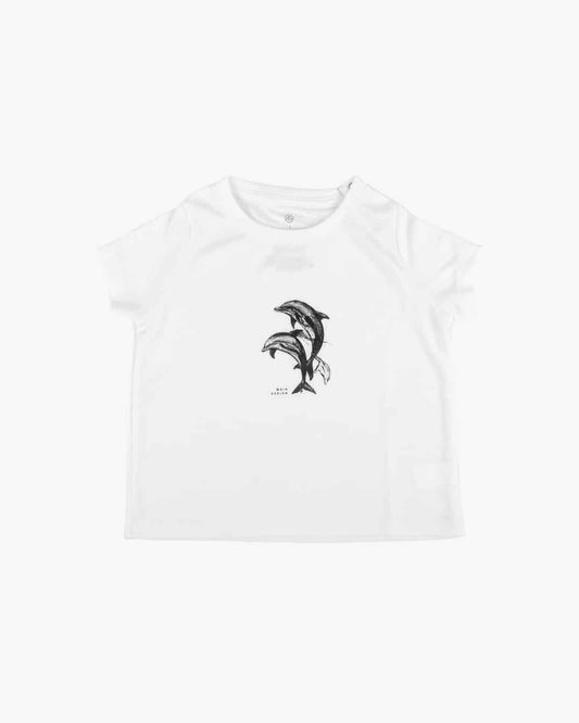 Aina Kids UV Shirt white with artwork by Joan Bergmans