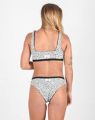 Rise Bikini Top, Gem Bikini Bottom, black-salty leo