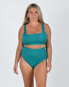 Rise Bikini Top, Posh Bottom, deep sea