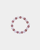 Kids energy bracelet strawberry quartz/natural quartz