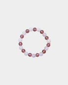 Kids energy bracelet strawberry quartz/natural quartz