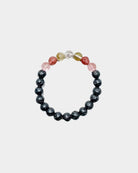Kids energy bracelet lava stone/smokey quartz