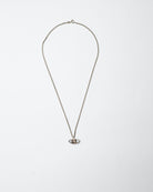 Silver necklace short
