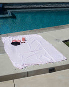 Nachhaltiges Maxi Strandtuch De La Mer Strandtuch powder pink,  Main Design