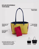 Nachhaltiges BAGGU Medium Nylon Reversible Tote Tasche leopard mix,  Main Design