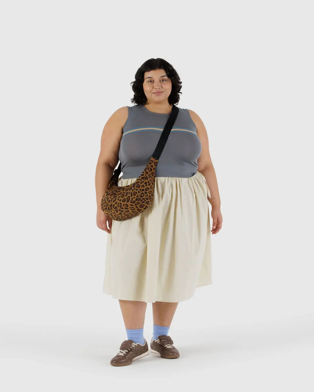 BAGGU Medium Nylon Crescent Bag made from recycled nylon